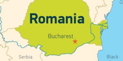 Bucarest su una mappa