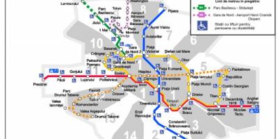 Mappa della metropolitana di bucarest