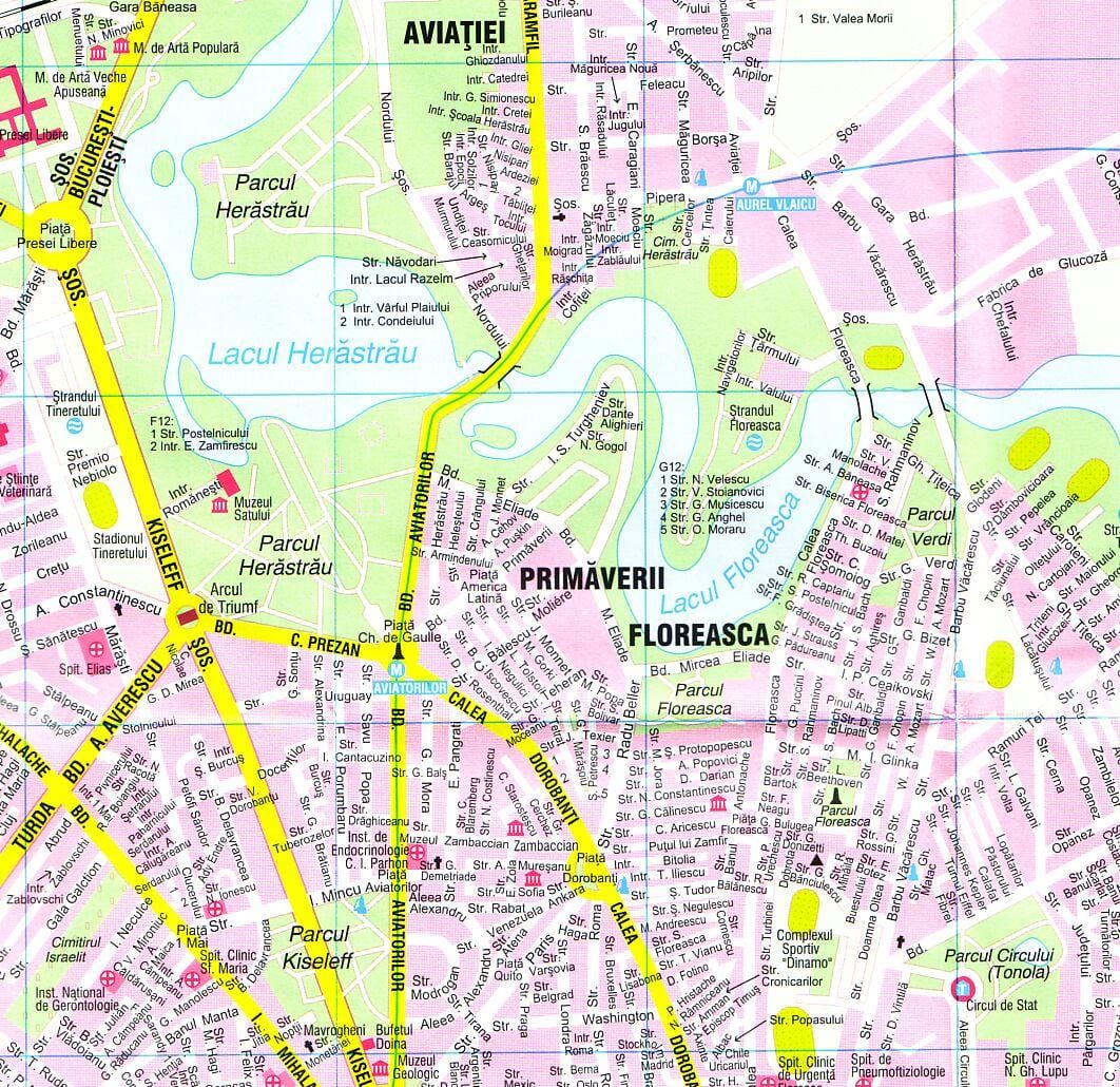 città di bucarest mappa turistica