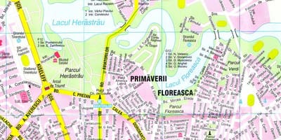 Città di bucarest mappa turistica